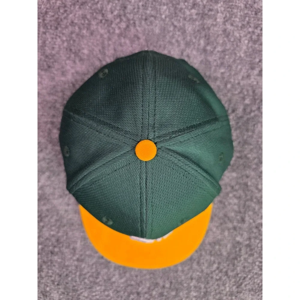OC Sports Oakland Athletics Hat Youth OSFA Green Yellow MLB Baseball Cap - Picture 2 of 6